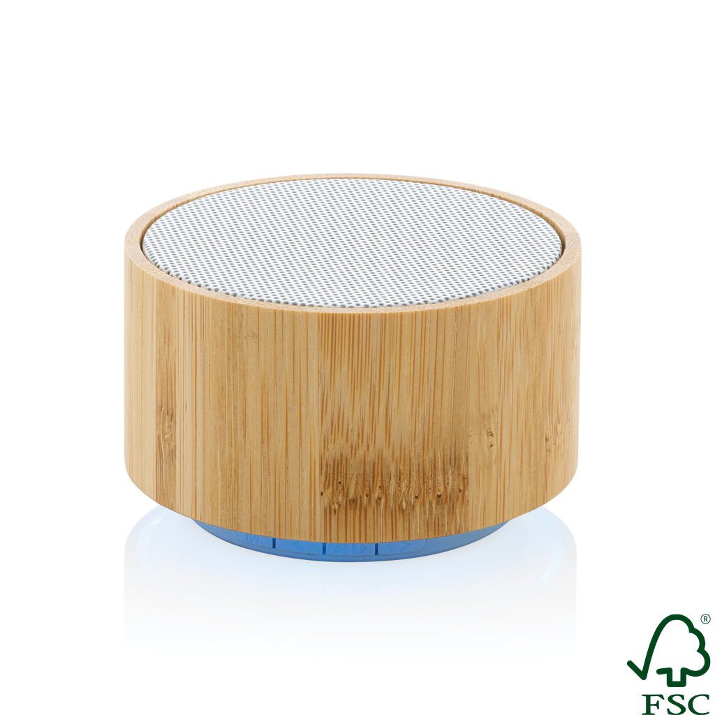 RCS recycled plastic and bamboo 3W wireless speaker