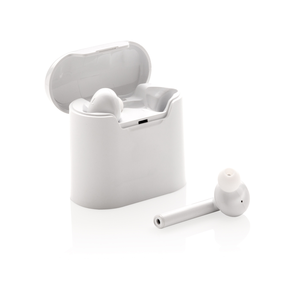 Liberty wireless earbuds in charging case