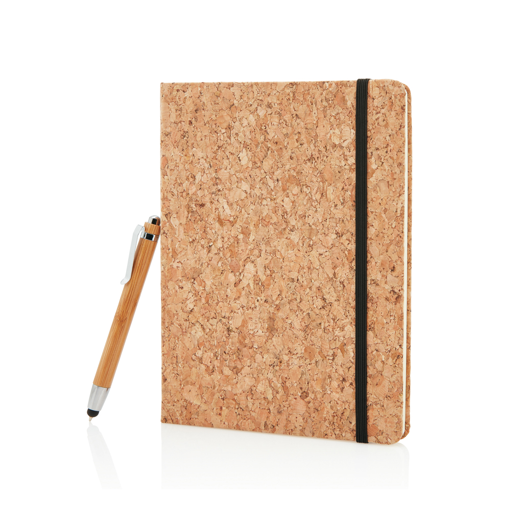 A5 notebook with bamboo pen including stylus